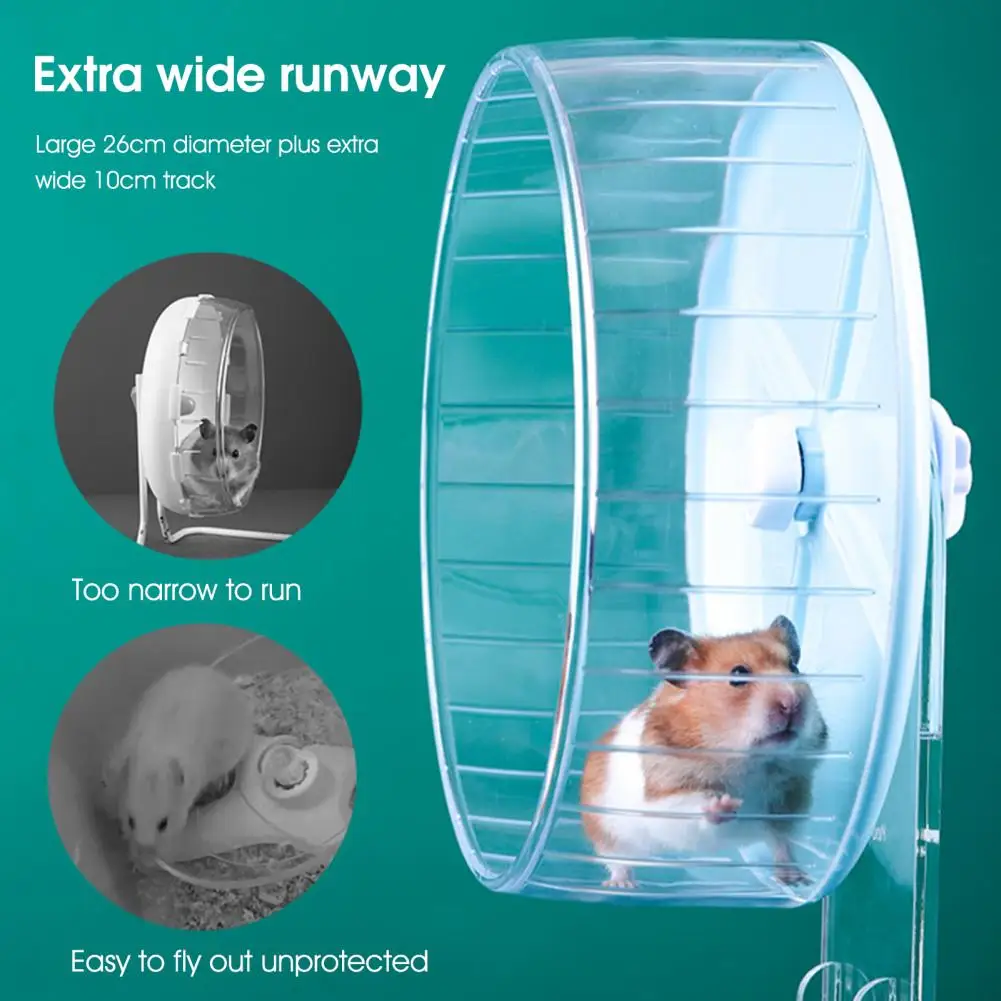 Super Hamster Running Wheel Toys Disc Toy Silent Rotatory Jogging hamster accessories with stand