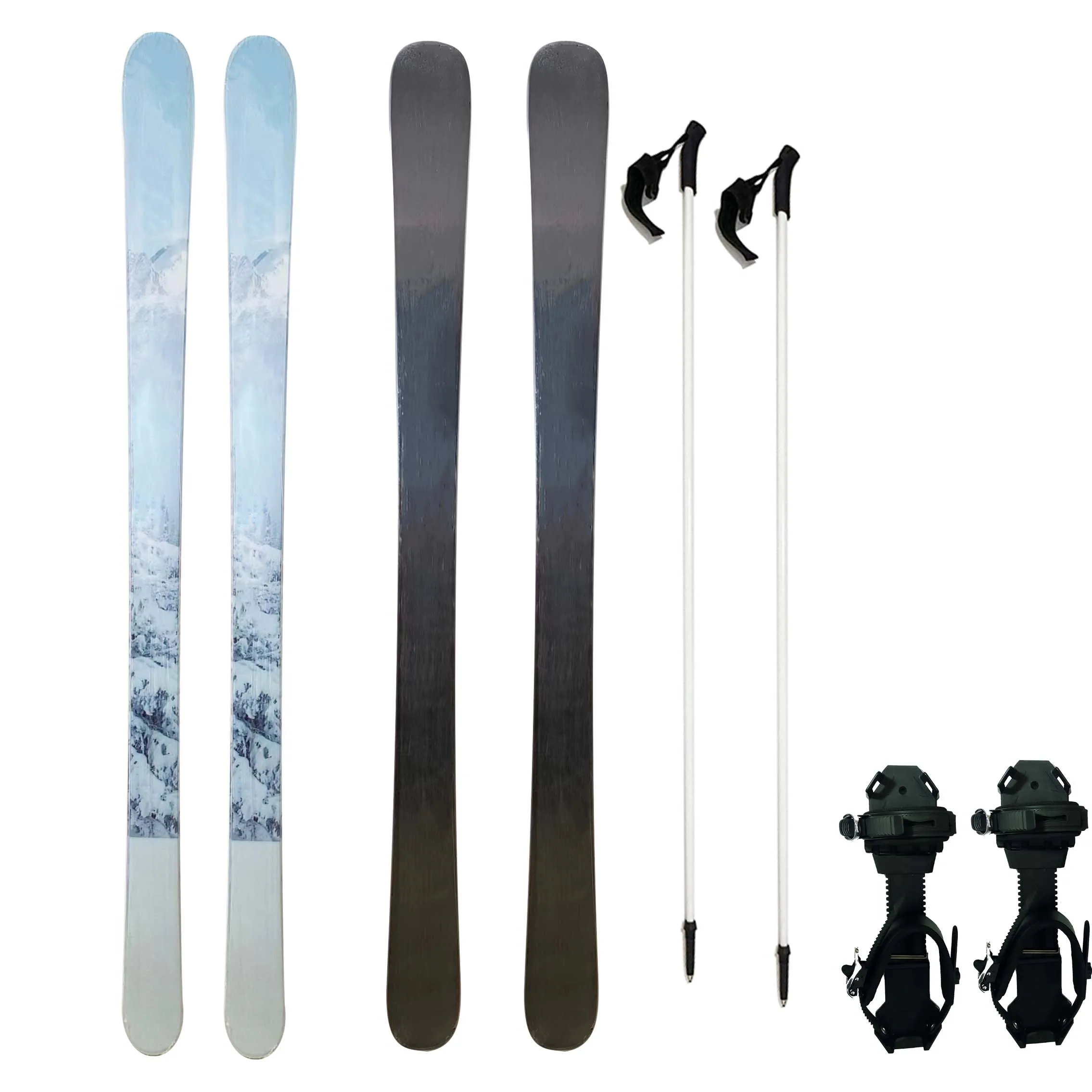 2023 Hot Sales Wide backcounty skis with skin on bottom