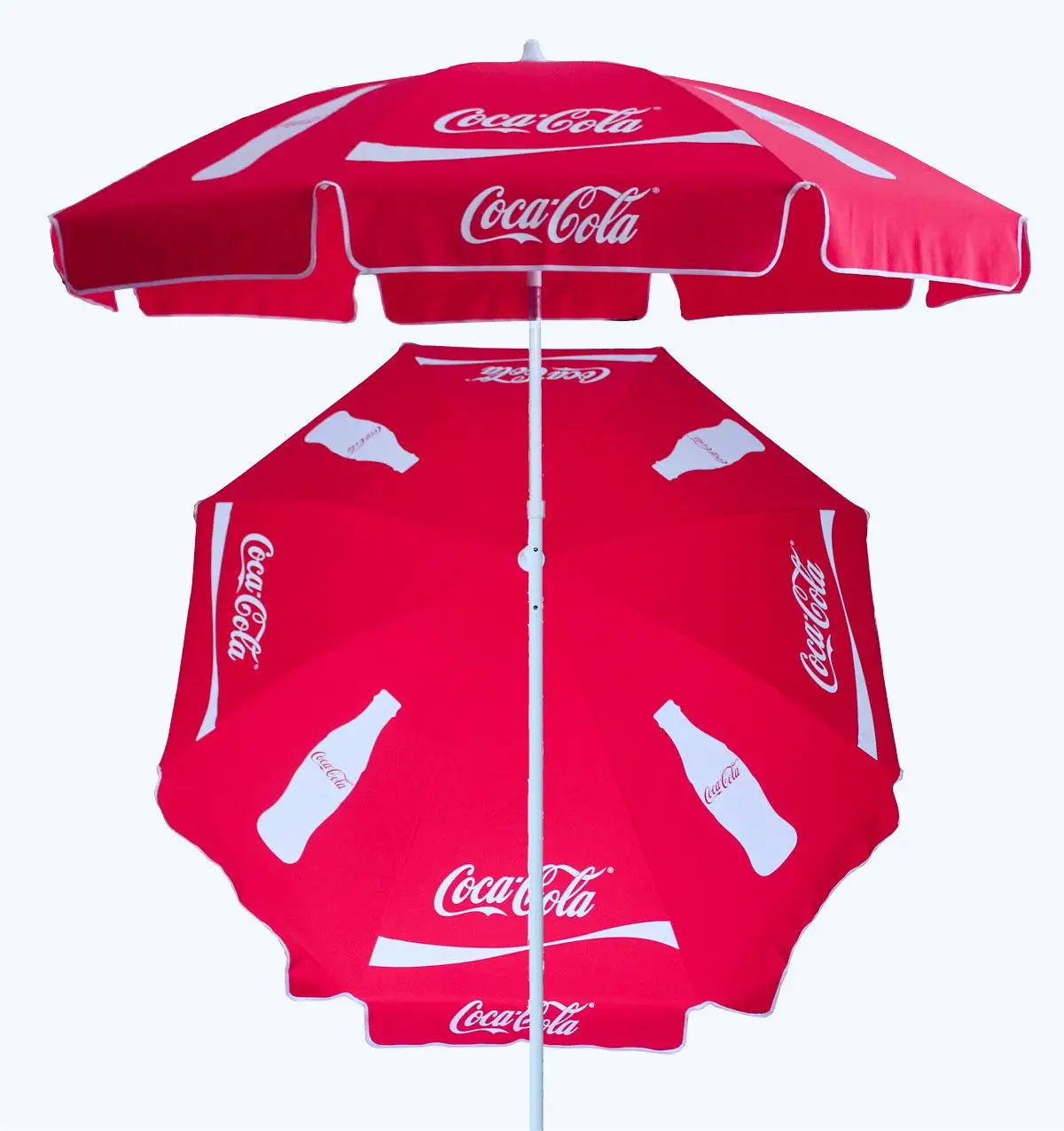 Wholesale outdoor large stall parasol 2 meters commercial printing advertising umbrella beach umbrella custom logo