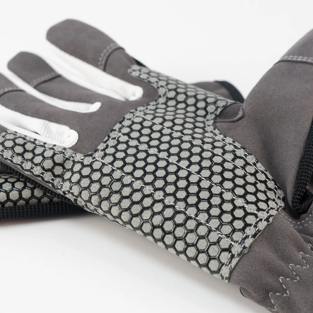 Customized good quality men fishing net glove breathable mesh fishing gloves for uv sun protection