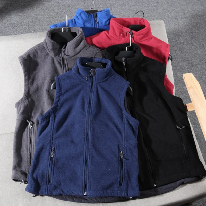 Новинка ветрозащитные осенне-зимние куртки без рукавов флисовый мужской жилет УНИВЕРСАЛЬНЫЙ ЖИЛЕТ