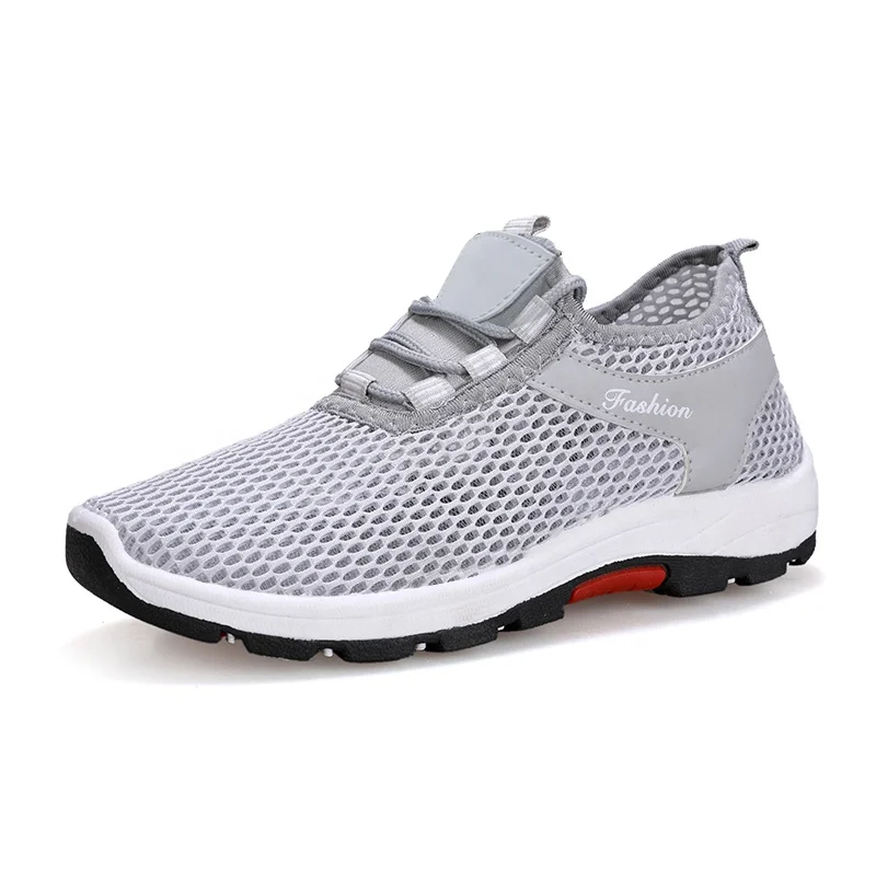 
black color couples outdoor sneakers comfortable walking mesh training sport shoes 