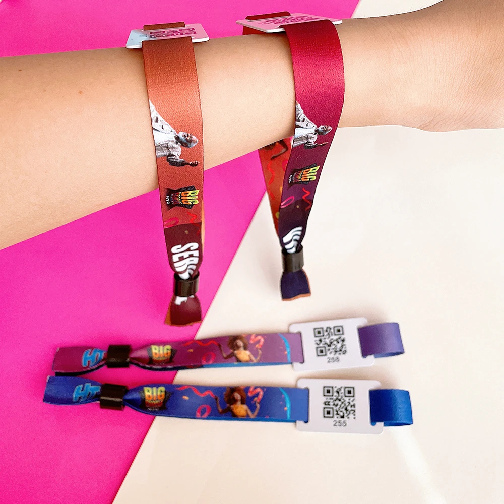 New products 2024 Cheap factory price RFID fabric wristband NFC textile bracelet