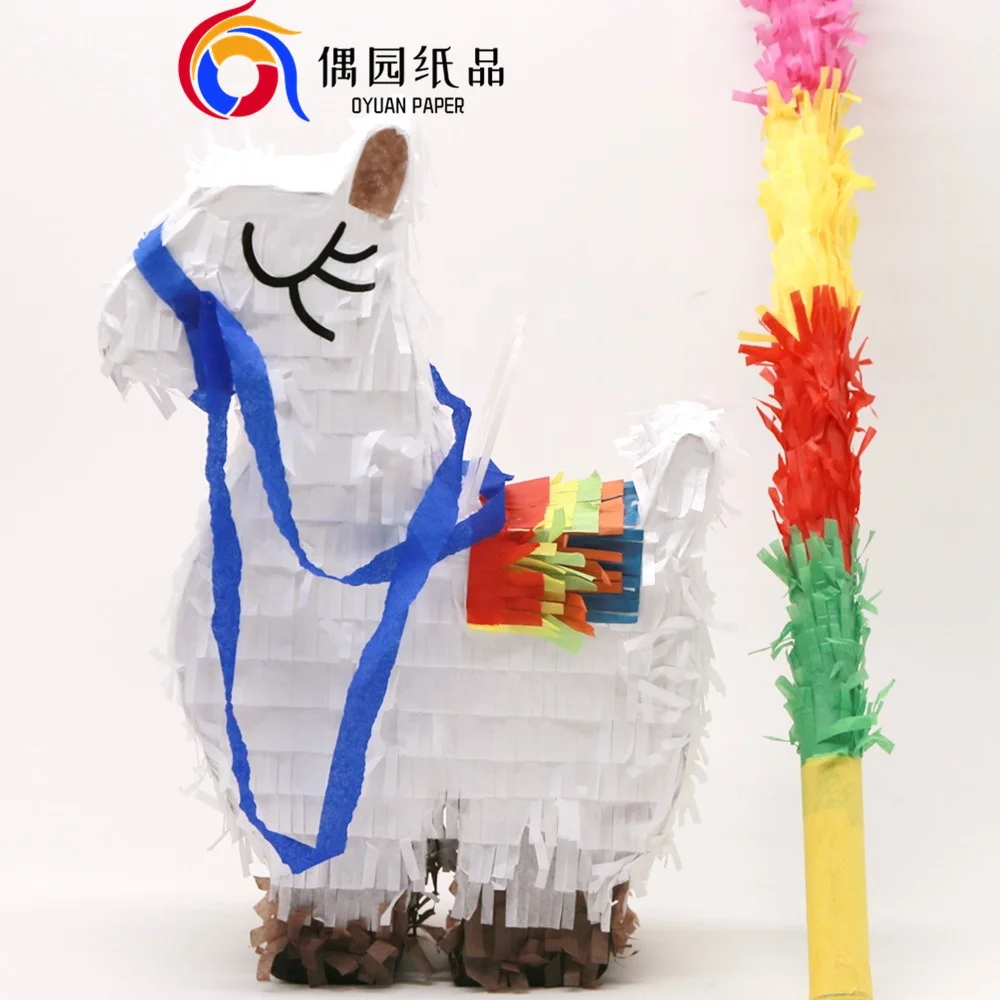 unicorn kids birthday party supplies for girls novelty mini unicorn tissue paper hanging pinata for decoration