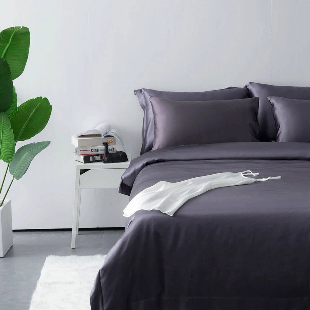 Luxury 100% Silk Bedding Pure Mulberry Silk Duvet Cover Set, Silk Sheets, Oeko-Tex Qualified