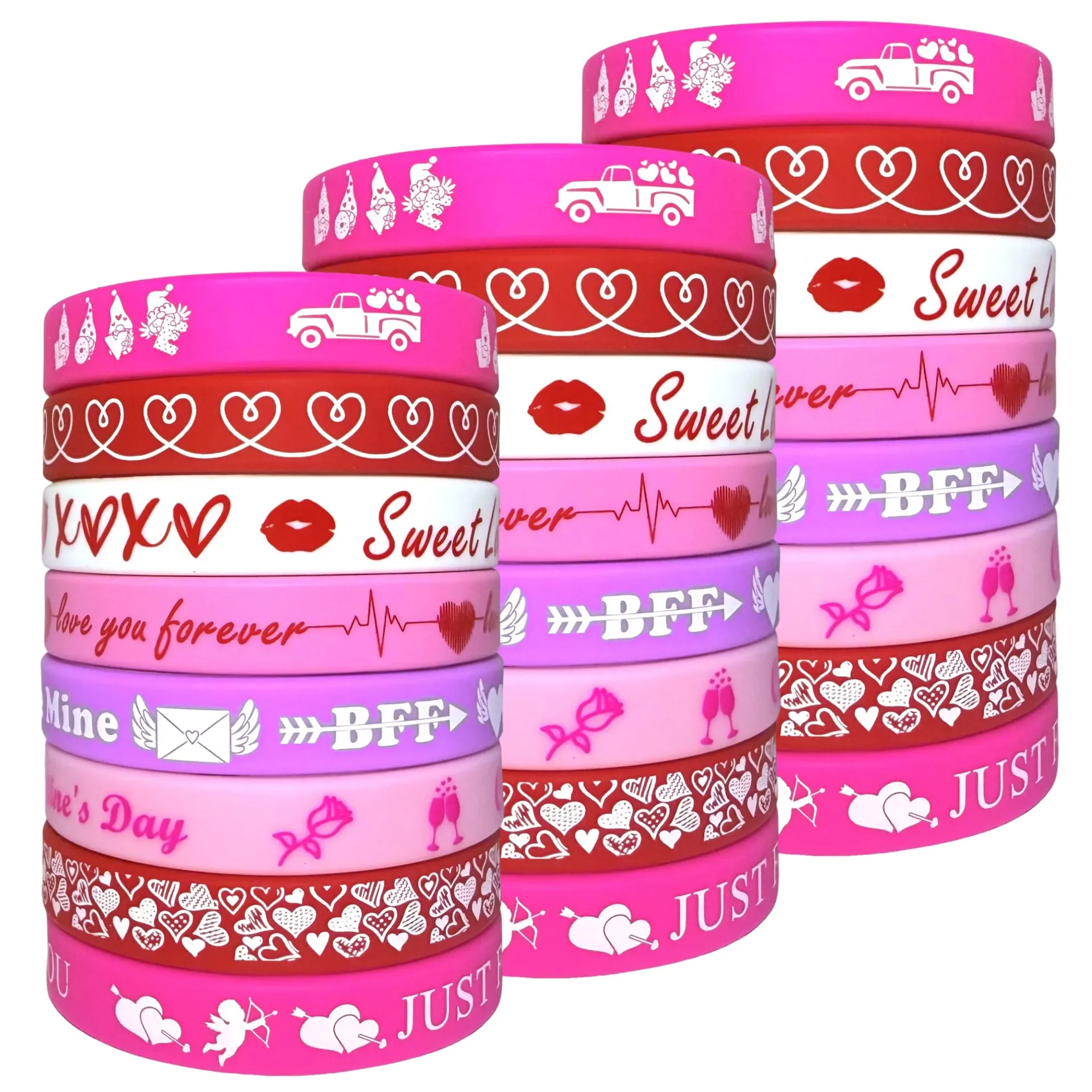 Personalized Custom Debossed Events Logo on Silicone Bracelets
