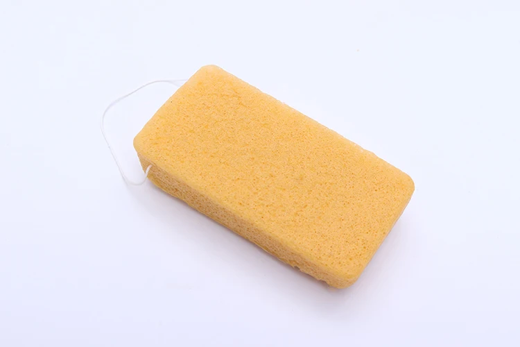 
Rectangle Shape Face Exfoliating 100%Natural Face Cleaning Konjac Sponge Custom Packaging Natural Organic 