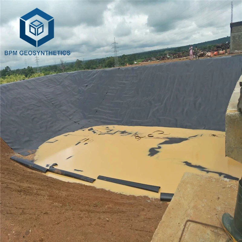 Plastic Rain Water Harvesting System Hdpe Geomembrane 500 Micron Geomembrane Liner Water Tank