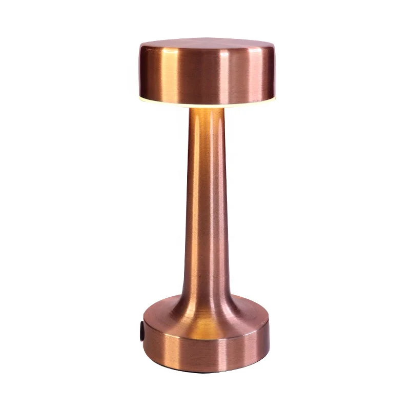 switch atmosphere LED rechargeable  three colors modern table lamp