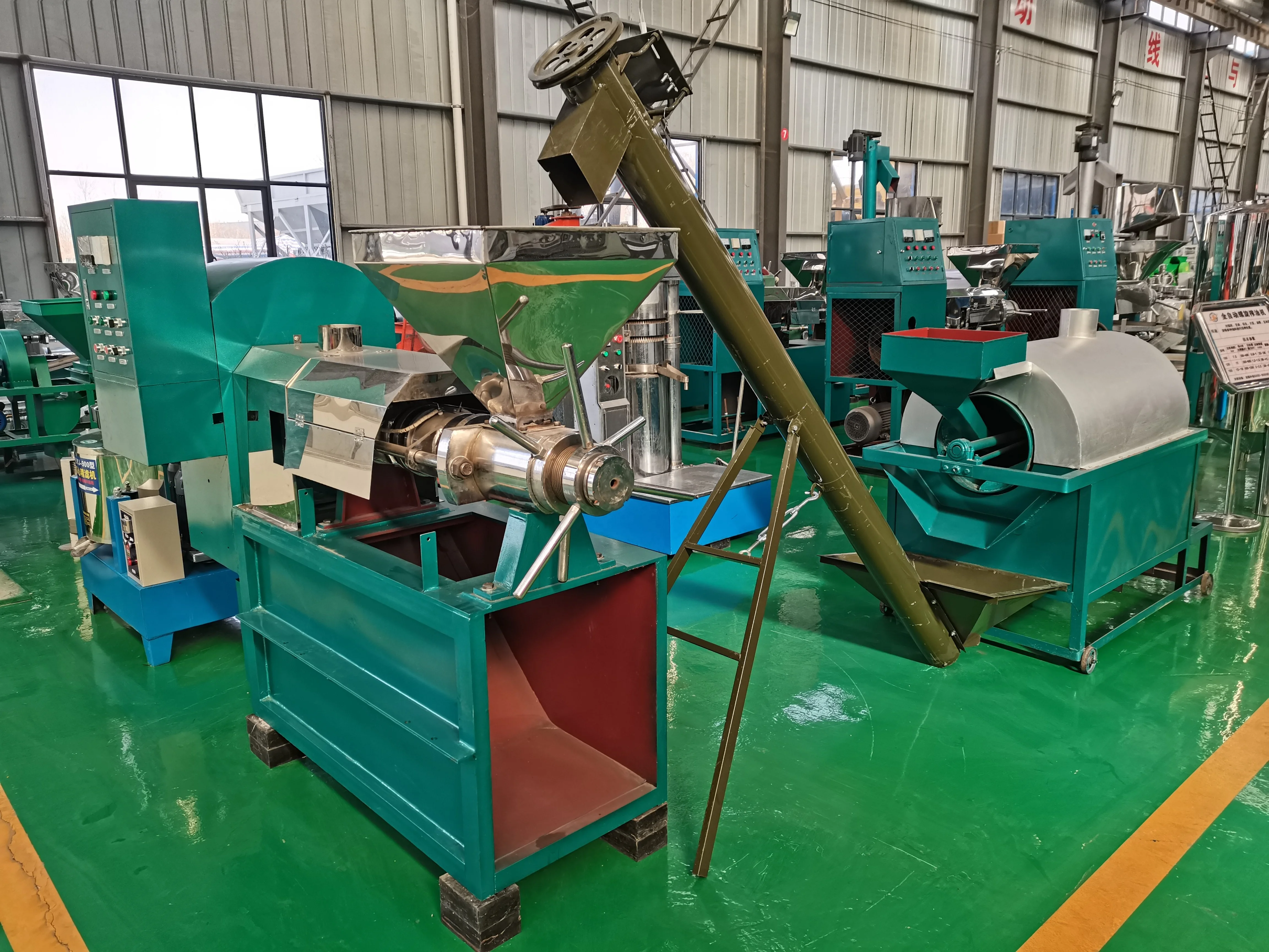 Stainless steel 150kg/h large commercial oil extraction machine screw palm oil press machine