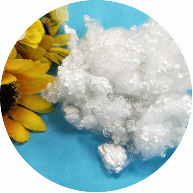 Переработанное несиликонизированное Полиэфирное штапельное полое конъюгированное волокно