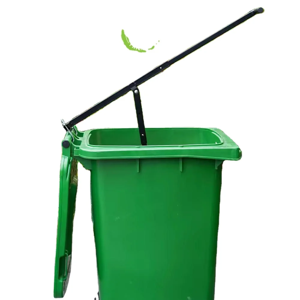 Stainless Steel Manual Wheelie Bin Compactor for Household Garbage Recycling Iron Waste & Trash Bins for Garden Press