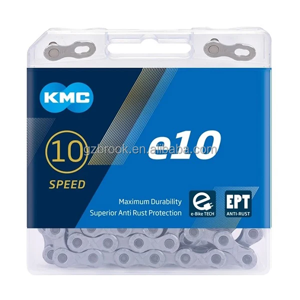 
KMC E-Bike Chain e10 Speed Bike Chains 10S Chain Anti-rust Wear-resistant Electric Sport Bicycle Parts 136L 