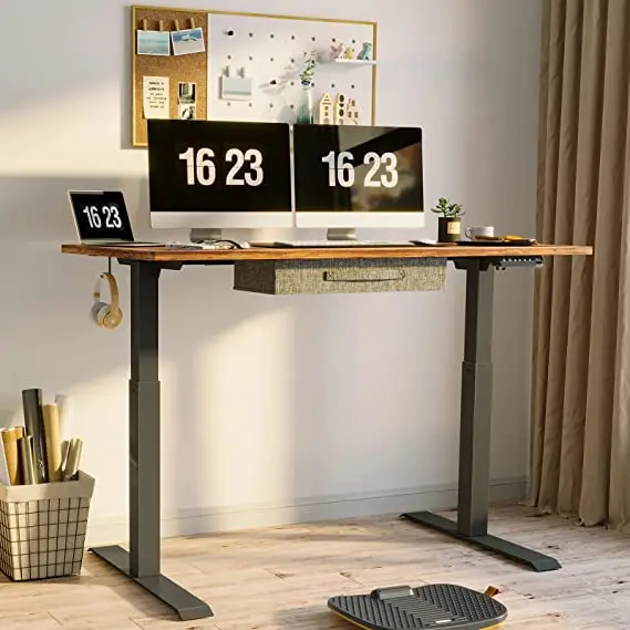 Modern design ergonomic electric standing table  dual motor sit standing desk height adjustable desk
