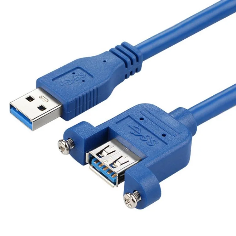 30 см usb 3,0 Панель Крепление Кабель usb 3,0 тип a мужчина к типу женский кабель