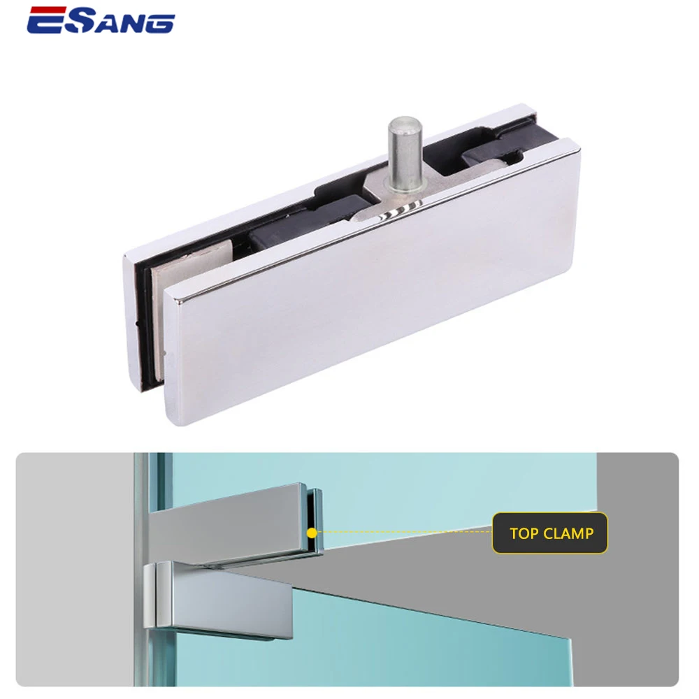 ESANG Stainless Steel L Shaped Door Hinges Glass Shower Door Top And Bottom Hinges