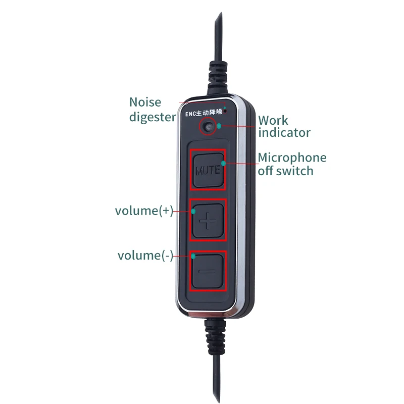 
Dh635 call center computer USB active noise reduction headset new cost-effective high volume control mute 