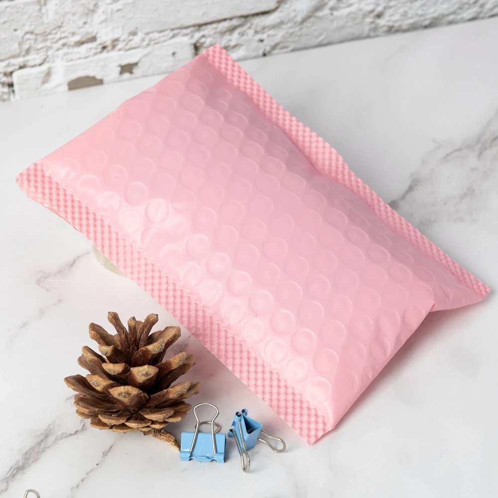 Custom Printed Black Shipping Wrapping Padded Paper Bubble Mailer Bags / Bubble Envelope Wholesale