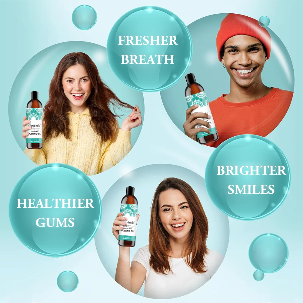 100% Safe Natural Coconut Oil Mouthwash Frersh Breath  237ml Large Capacity Oral Care Mouthwash For pregnant women
