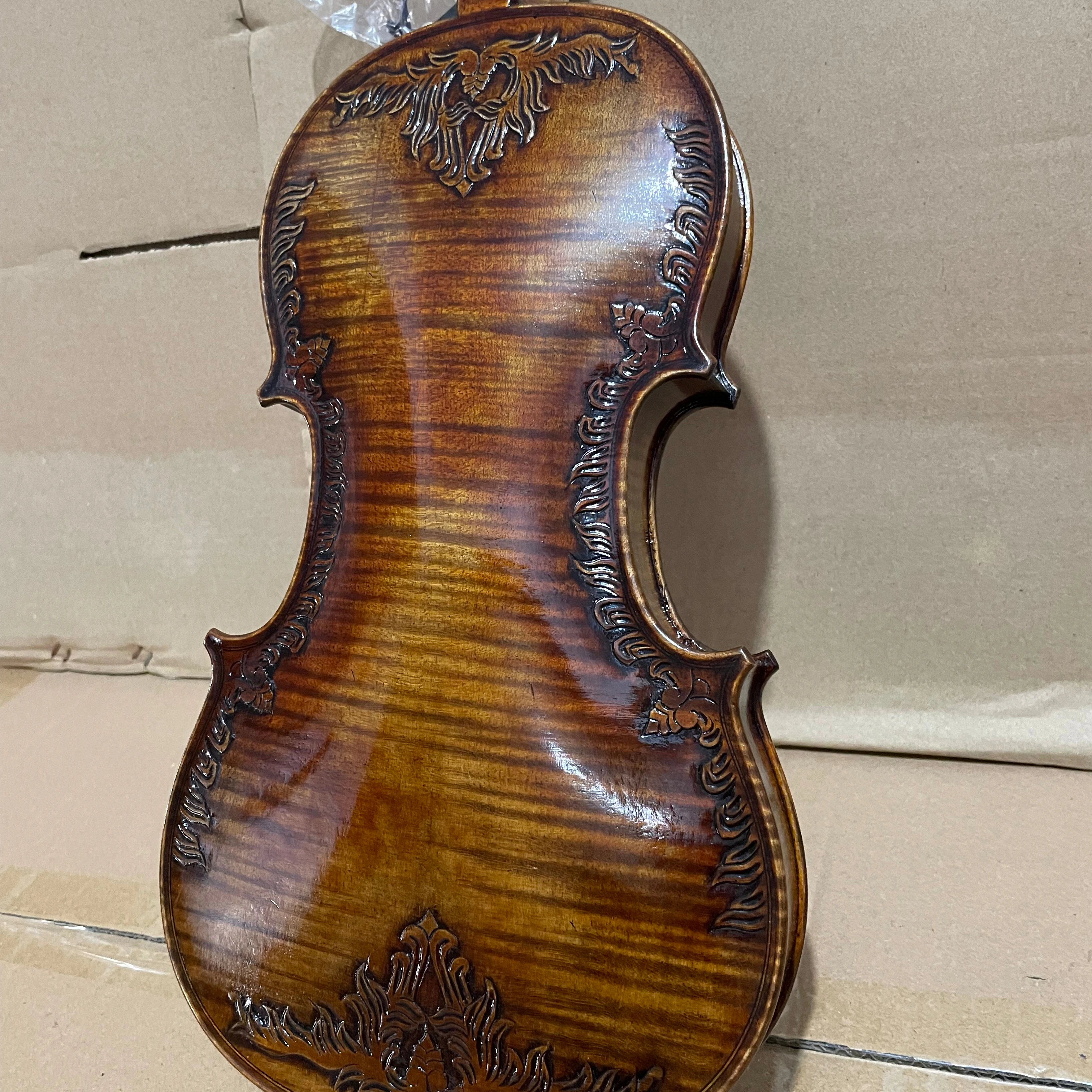 Высококачественная профессиональная скрипка/с одной спинкой скрипка с естественным