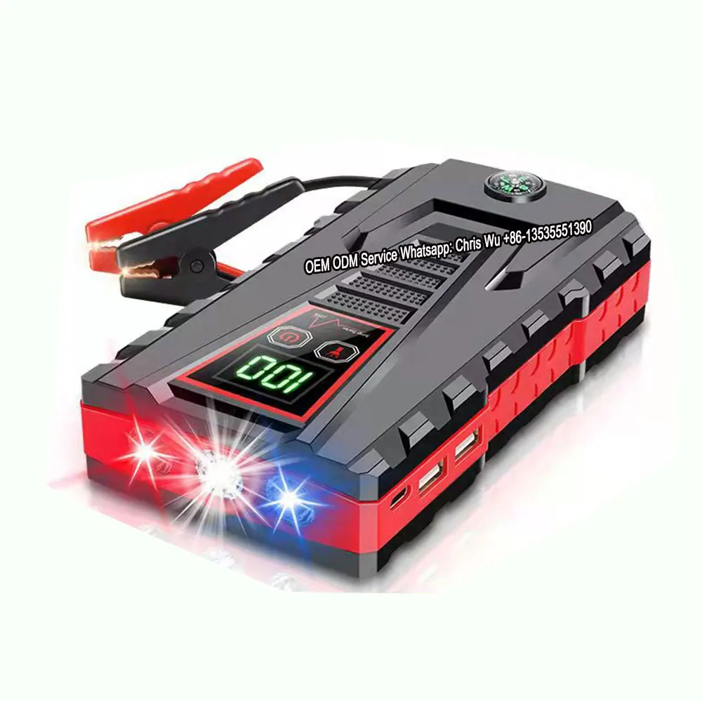 Jump Starter Heavy Duty 12V 800Amp Lithium Car Battery Booster Pack Portable Power Bank Charger With Charger For All Car Models