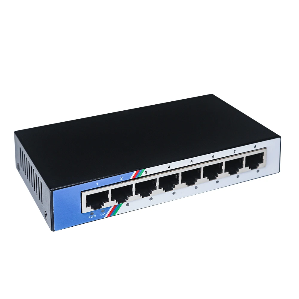 High Quality 1000Mbps 8 Port Network switch OEM 8 Port Gigabit Ethernet switch Factory Price High cost performance