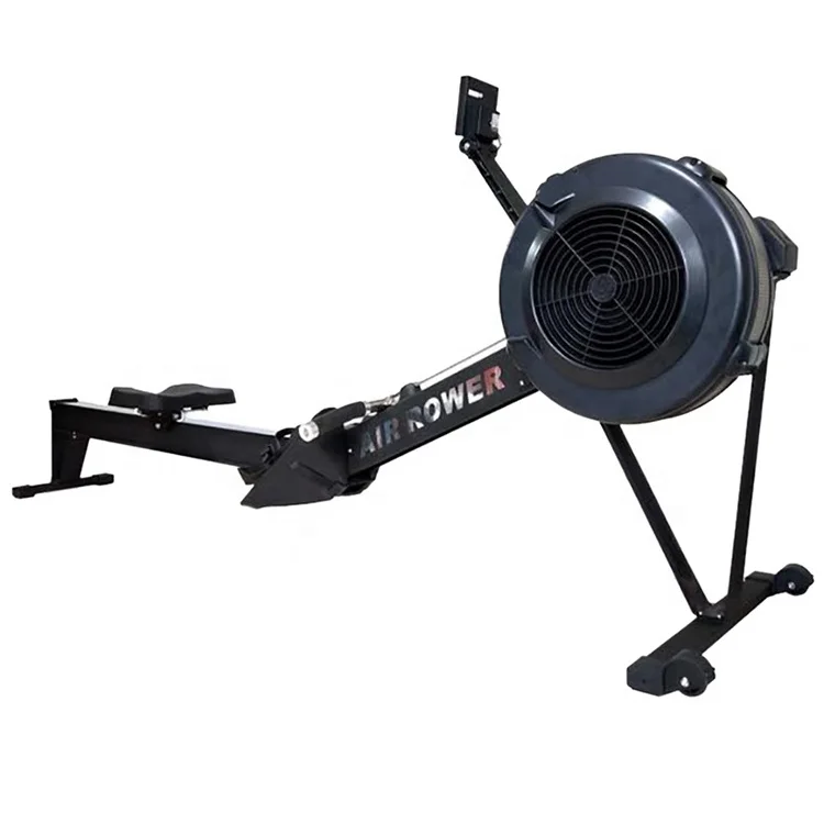 
China Manufacture Cardio Indoor Gym Fitness Rowing Equipment, Factory Price Steel Fitness Commercial Air Rower Machine 