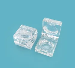 Shell heart shape Ice Cube Monochrome Eyeshadow Box Net Red Makeup Min Portable Makeup Eyeshadow Empty Box Packaging Material
