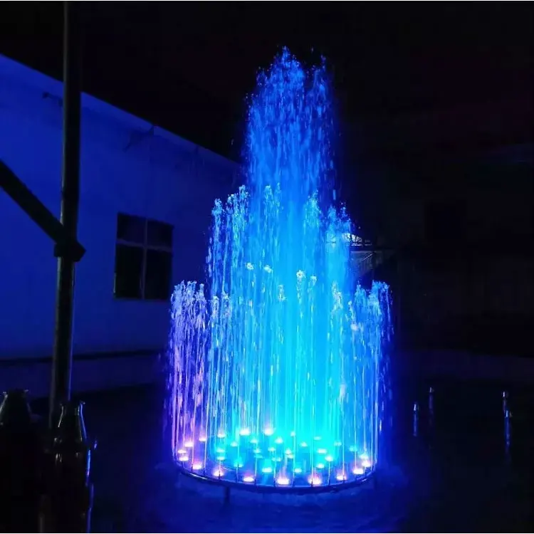 Garden Outdoor Indoor Mini Music Dancing Water Fountain With Led Lights