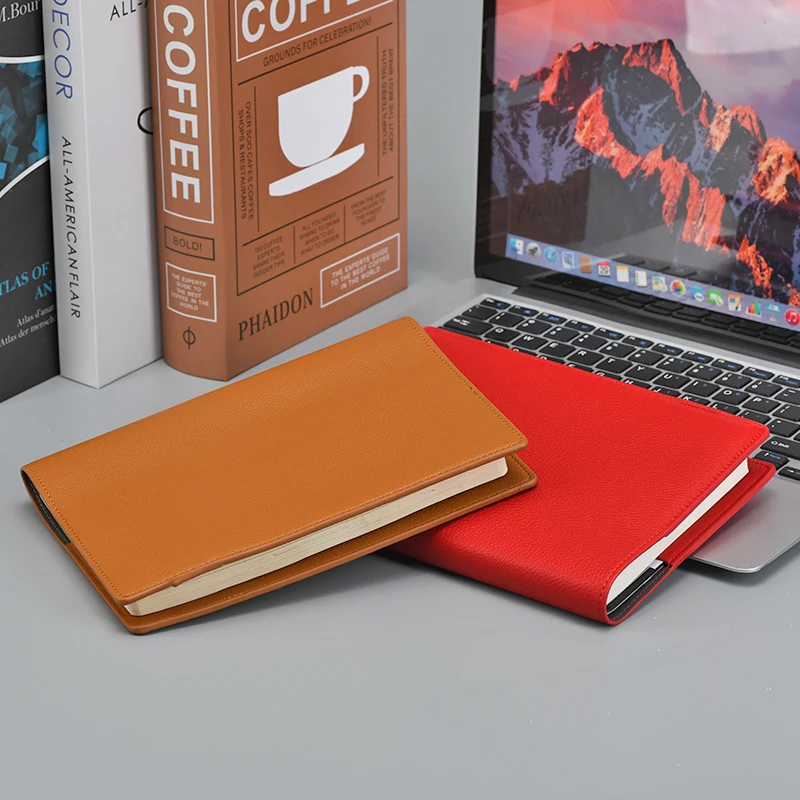 Custom Logo Diary Soft Pu Leather Notebook Cover Book Cover