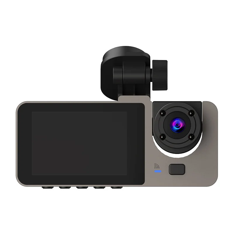 wholesale 2.0 inch IPS screen Car camera Front Rear 3 Channel Recording 1080p FHD Dash Cam Wifi Car DVR