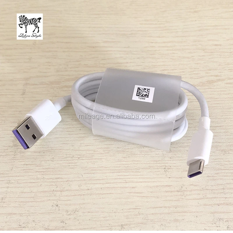 Оригинальный USB-кабель типа C 5A, супер-зарядка для Huawei Mate 20 Pro P20, кабель типа C