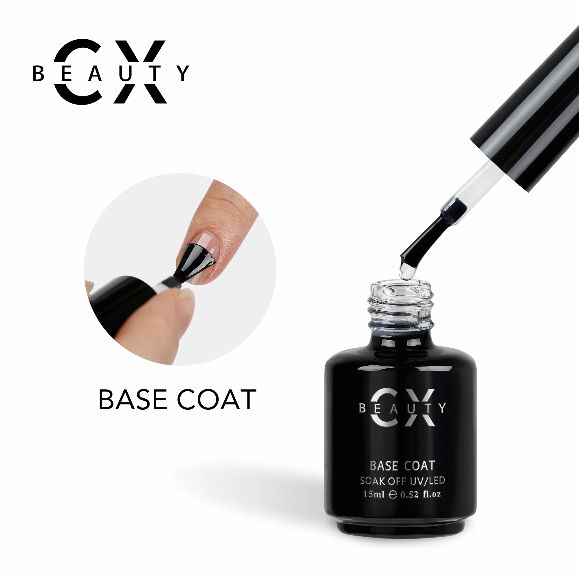 Factory Private Label Global fashion led uv Fast Soak Off  OEM nail uv Base coat