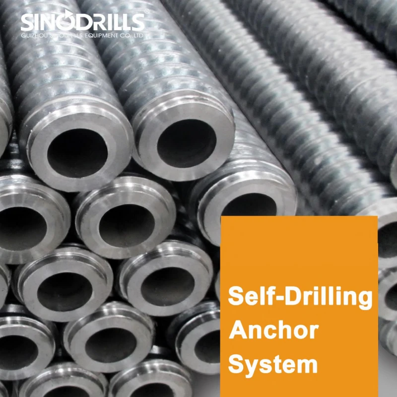 SINODRILLS T73-45 Self Drilling Anchor Bolt Self Drilling Anchor Bar Hollow Anchor Bar Mining Bolts