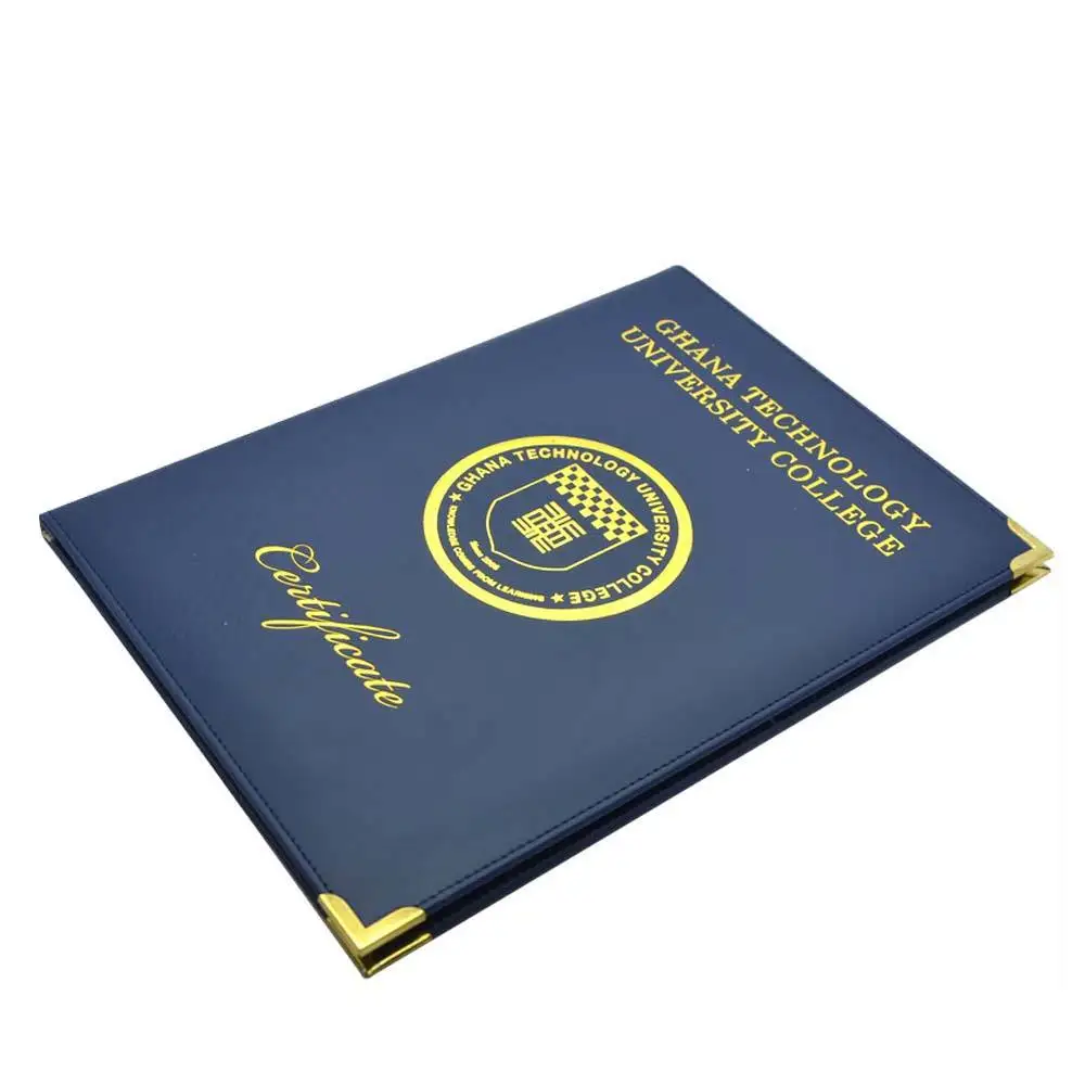 High Quality Presentation Folder A4 Leather Certificate Holder