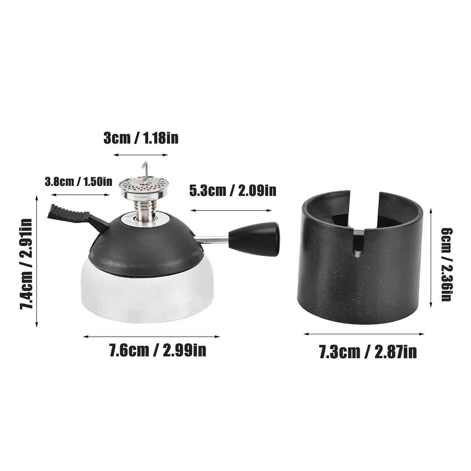 Family Balance Syphon Coffee Maker Elegant Design Retro-Style Mini Butane Premium Material High Temperature Ignition