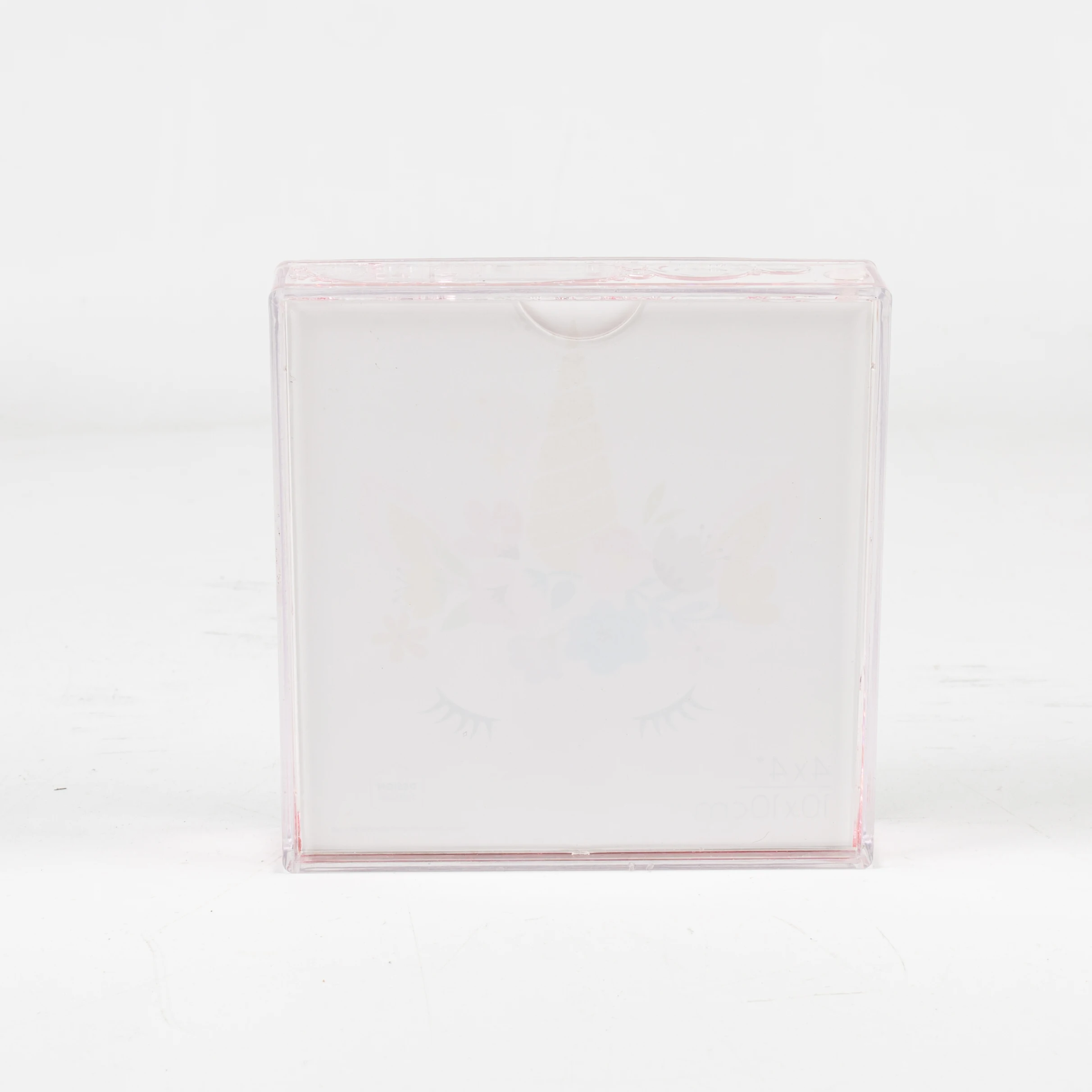 Beautiful Home Decoration 4x4 inch photo Acrylic square Pink Glitter Liquid Girl Photo Frames