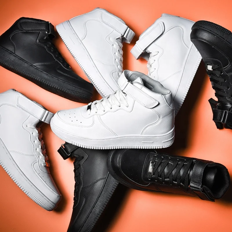 Custom Fashion Cushion Sports Shoes PU Air and Force One Shoes Basketball big size Supplier Low Moq Custom Logo