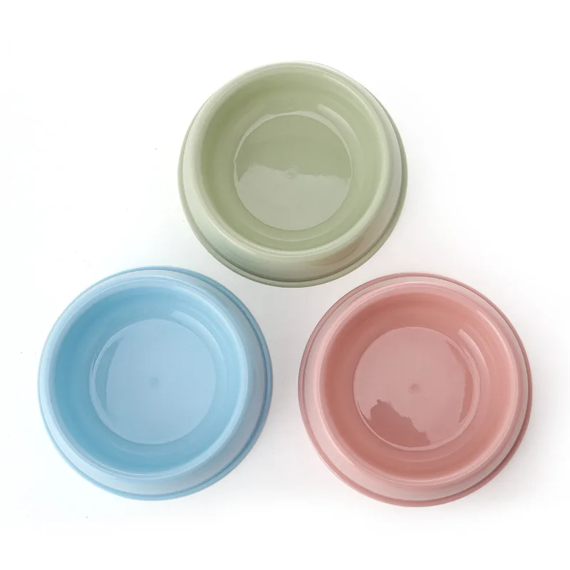 Multi-color Optional Pet Bowl Plastic Water Bowl Dog Food Utensils Thickened Cat Feeding Bowl Small Medium Large Pet Supplies