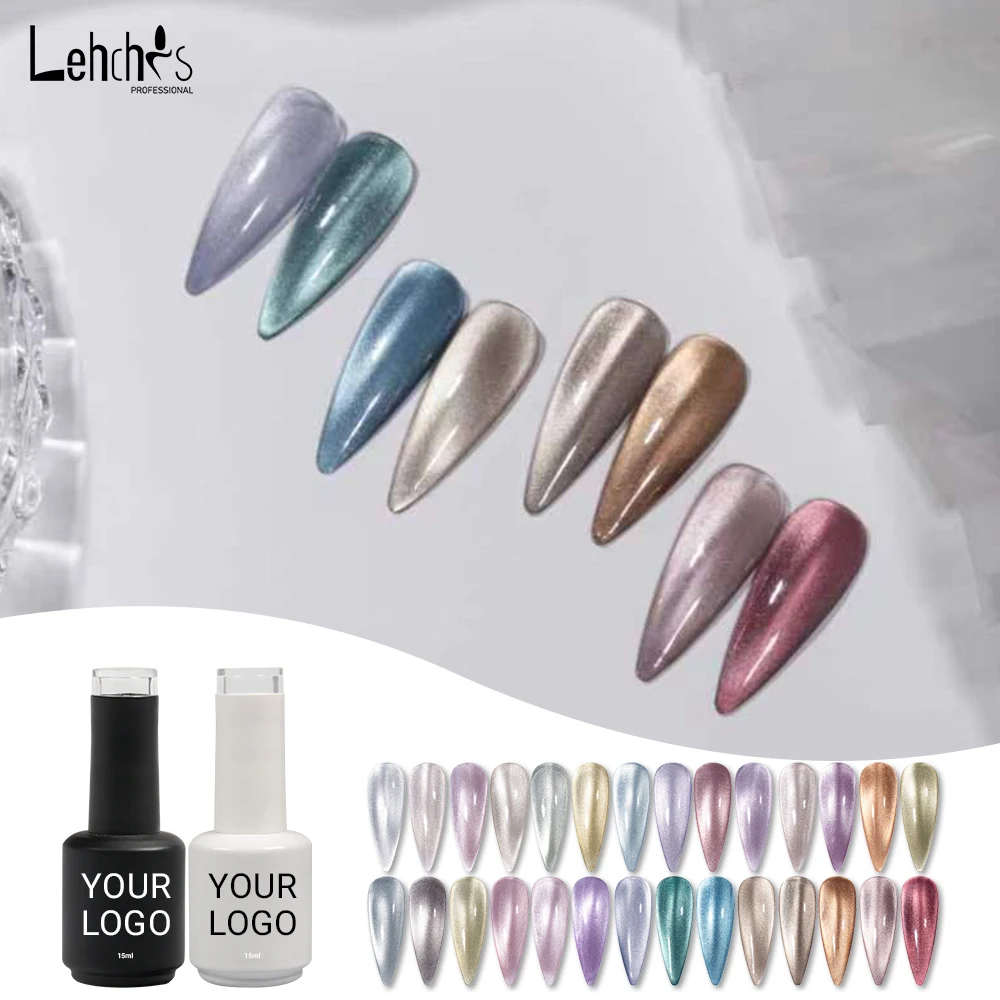 Lehchis 15ml Private Label High Pigment Gel Uv Gel Polish Double Light Yunci Cat Eye Gel Polish