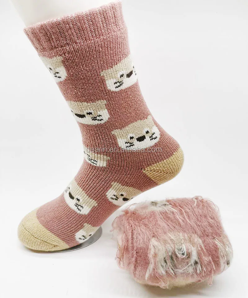 
DYLM1240 Children and kids Thick Heat Trapping Insulated Heated Boot Thermal Socks Warm Winter Crew For Cold Weather Ski sock 