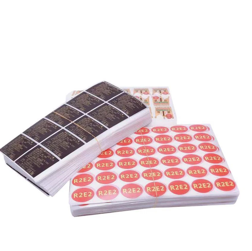 Customized Die Cut Hologram Sticker Sheet Holo Stick Packaging Labels