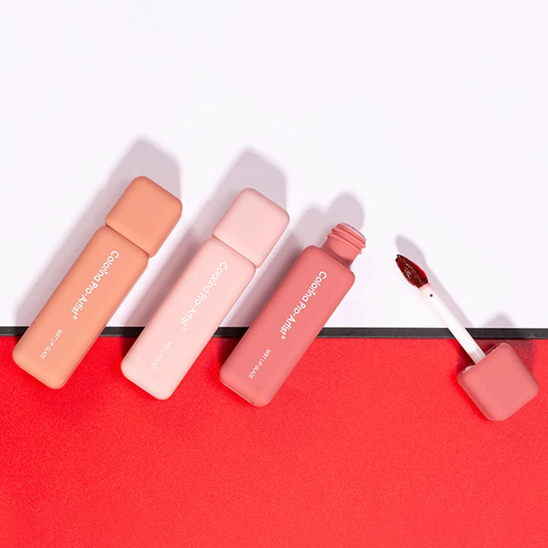 Colorina Good Quality Long Lasting makeup cometic label liquid lipstick matte lip glaze accept customized logo lip gloss
