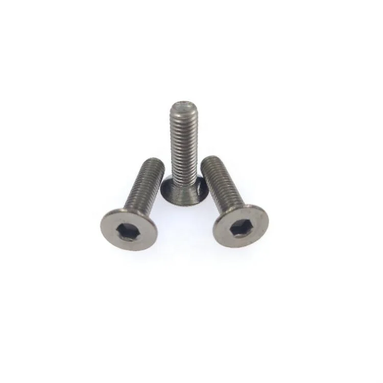 DIN7991 M2 M2.5 M3 M4 M5 M6 titanium flat hex socket countersunk head screw