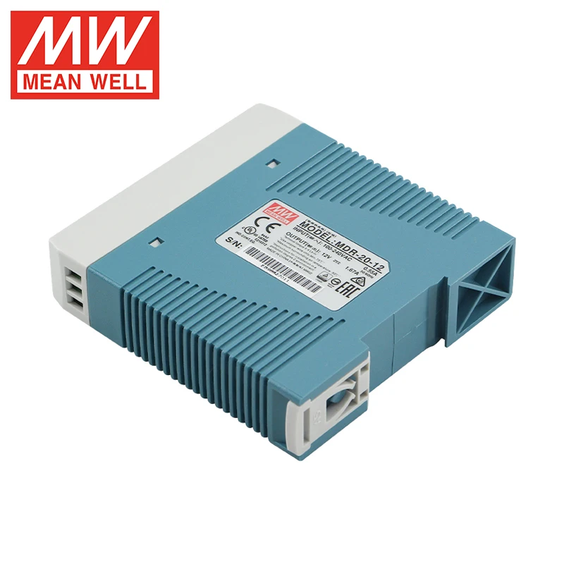 Среднее MDR-20-12 20 Вт блок питания Din-рейки