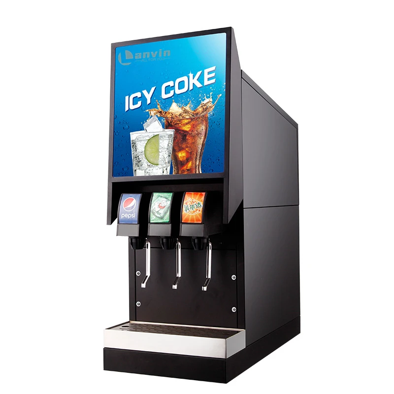 Automatic 1 Flavor Coke Dispenser Carbonated Beverage Soda Fountain Machine  Freezer Drink