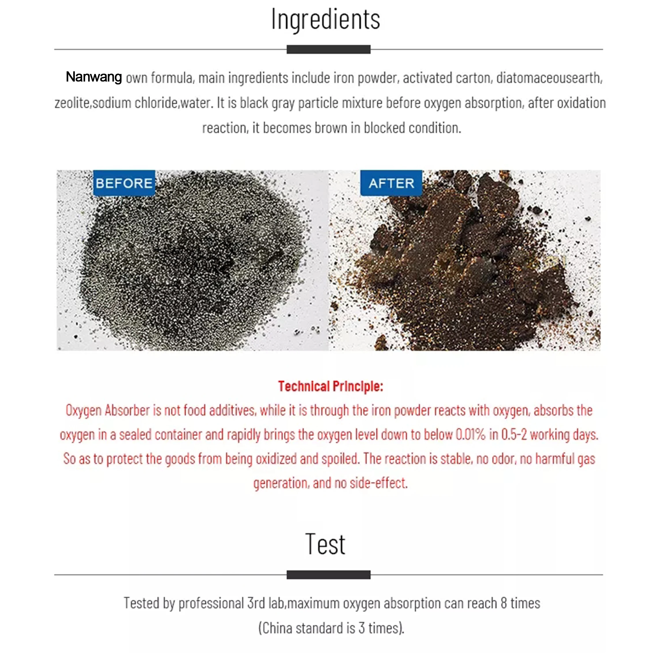 Food Grade Oxygen Absorber 300cc Absorber Oxygen Scavenger Oxygen Absorber Deoxidizer Sachet For Food Storage