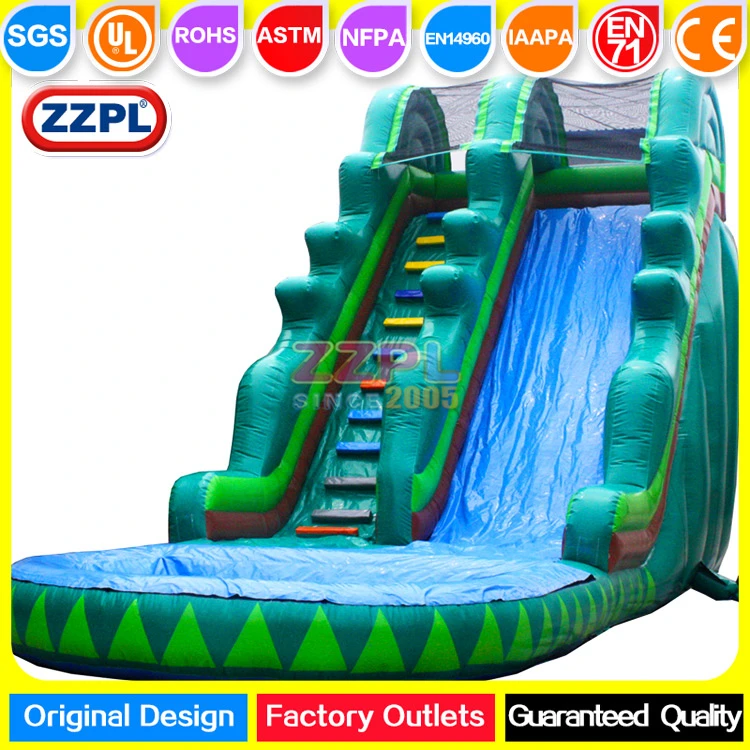 
Commercial Marble Green Small Inflatable Water Slide 