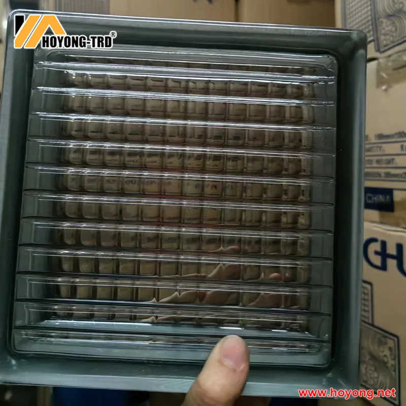 190*190*80mm Colored Crystal Glass Block Brick