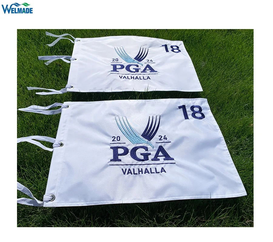 2024 PGA Golf Pin Flag  Embroidered  Masters US OPEN  golf course hole flags